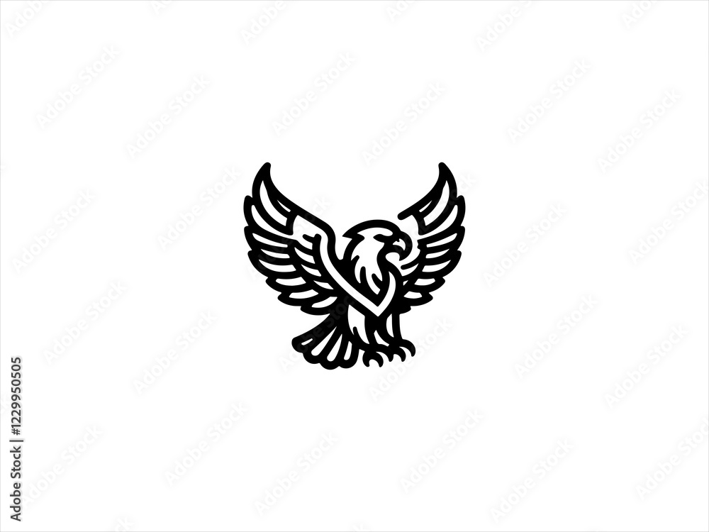 Obraz premium eagle logo vector design