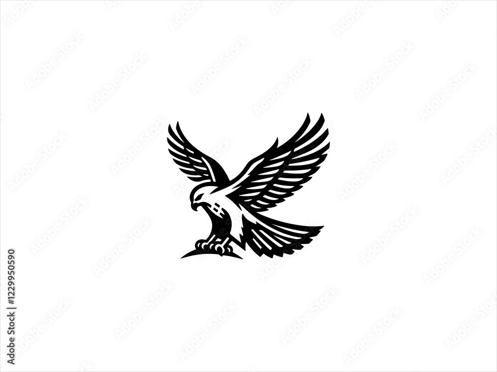 Obraz premium eagle logo vector design