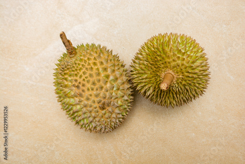 Durio zibethinus. Durian has the nickname King of fruits photo