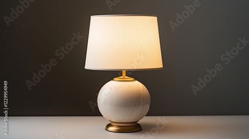 Elegant table lamp design minimalist home decor light fixture soft glow modern style interior perspective