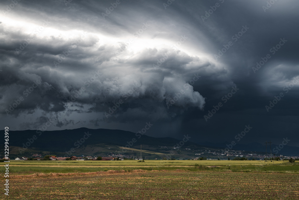 Severe storm is coming down from the mountains Severe storm is coming down from the mountains
