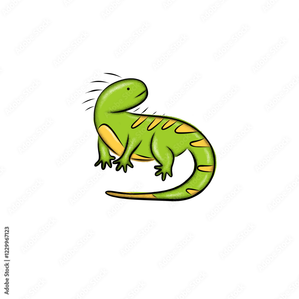 Obraz premium IGUANA ILLUSTRATION
