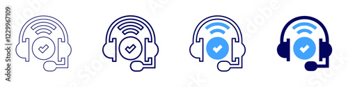 Knowledge management icon in 4 different styles. Thin Line, Line, Bold, and Bold Line. Duotone style. Editable stroke