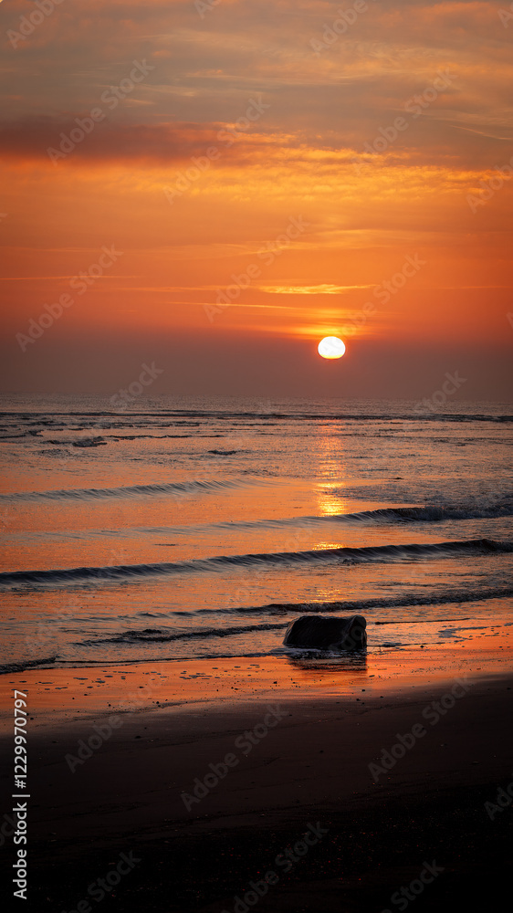 Sunrise over Cambois Beach, Northumberland Sunrise over Cambois Beach, Northumberland