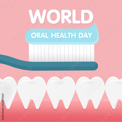 world oral health day illustrator banner