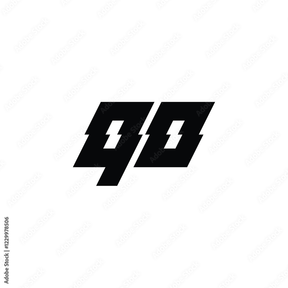 QO monogram logo design letter text name symbol monochrome logotype alphabet character simple logo QO monogram logo design letter text name symbol monochrome logotype alphabet character simple logo