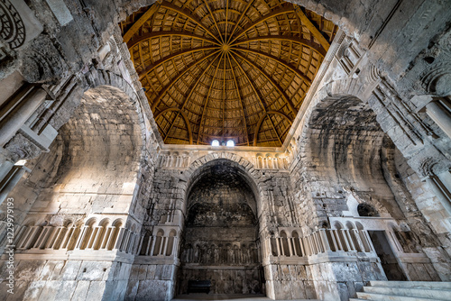 Interior of Umayyad Palace ruins , Amman Citadel, in Jordan.