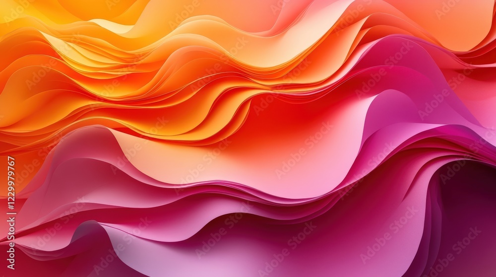 Abstract background featuring wavy shapes in a blend of colors creating a dynamic visual effect Abstract background featuring wavy shapes in a blend of colors creating a dynamic visual effect