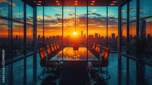 A group of investment lawyers discussing compliance policies in a sleek office conference room