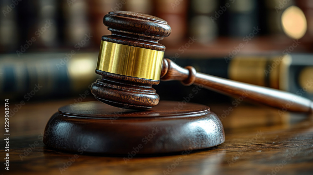 A judge deliberating on a groundbreaking decision involving blockchain technology regulations A judge deliberating on a groundbreaking decision involving blockchain technology regulations