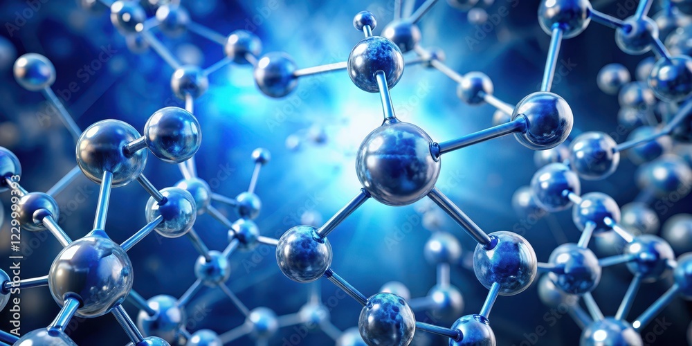 Close-up of a single molecule's structure with electron clouds and protons, chemistry, atom, chemistry,atom,binding Close-up of a single molecule's structure with electron clouds and protons, chemistry, atom, chemistry,atom,binding