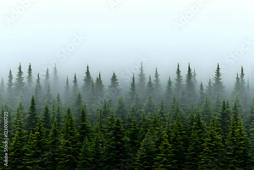 Misty forest, trees, nature, fog, background, landscape, ecology, website