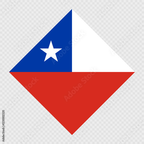 Free Download Chile rhombus flag. Vector illustration. - GFXLoad
