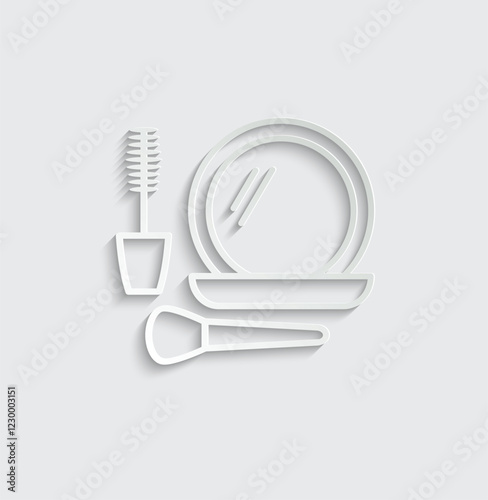 mirror icon beauty salon logo cosmetology icon
