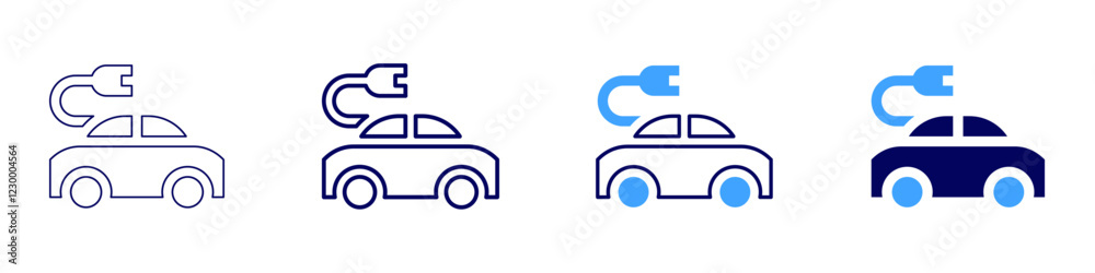 Best electric car icon in 4 different styles. Thin Line, Line, Bold, and Bold Line. Duotone style. Editable stroke Best electric car icon in 4 different styles. Thin Line, Line, Bold, and Bold Line. Duotone style. Editable stroke