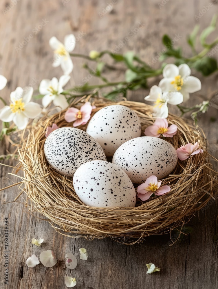These poppy seed eggs in a basket are part of Chinese New Year decorations, symbolizing fertility and new beginnings. These poppy seed eggs in a basket are part of Chinese New Year decorations, symbolizing fertility and new beginnings.