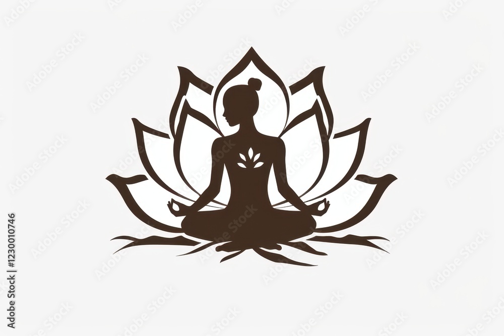 Serene Lotus Pose Silhouette Serene Lotus Pose Silhouette