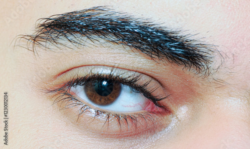 close up of an eye