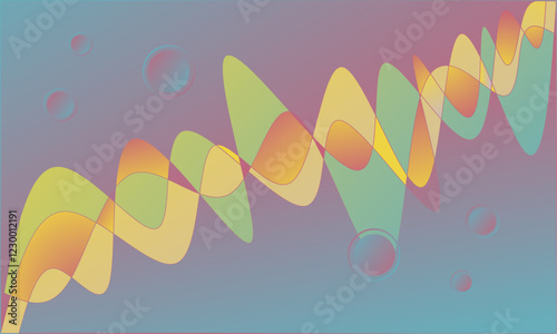 abstract background with rainbow