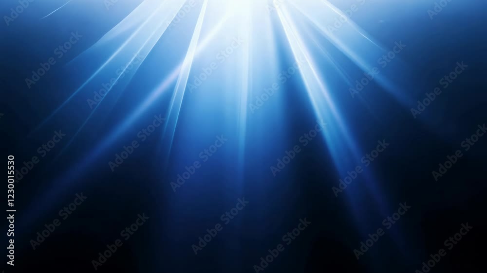 Light Rays, Radiant blue light beams against a dark background Light Rays, Radiant blue light beams against a dark background