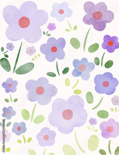 purple flower pattern background
