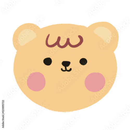 yellow cute bear icon