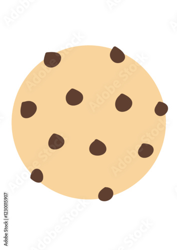 classic chocolate cookies illustration