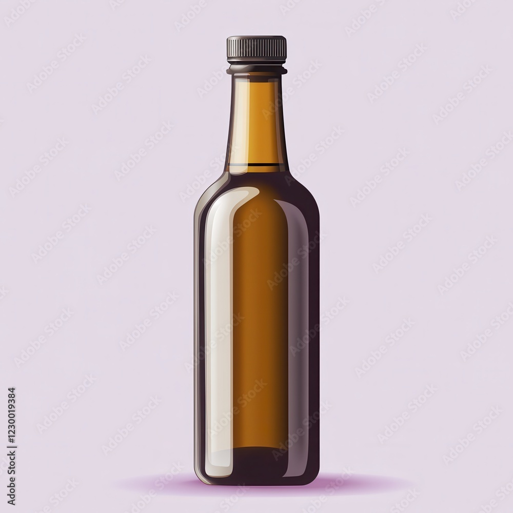 Amber Glass Bottle Packaging Mockup for Beer, Wine, or Olive Oil Product Showcase. Amber Glass Bottle Packaging Mockup for Beer, Wine, or Olive Oil Product Showcase.