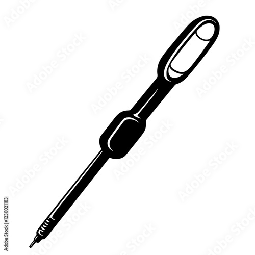 Innovative pen design showcasing modern aesthetics and functionality in a clean, minimalist style