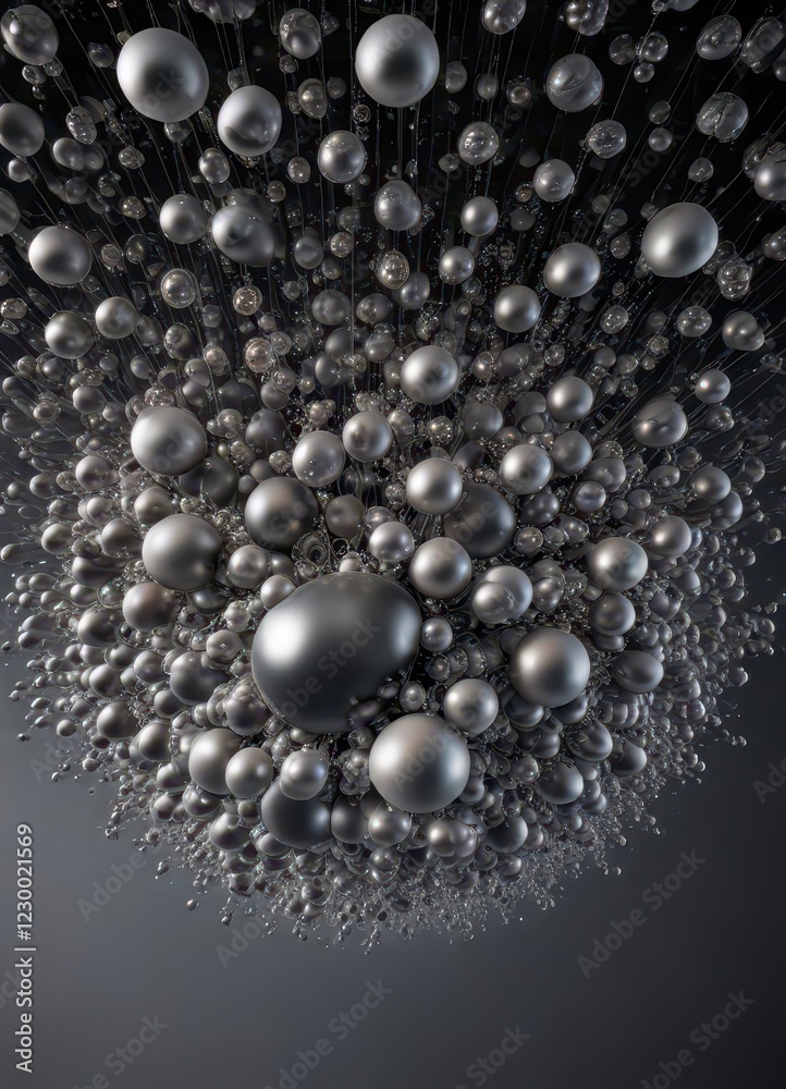 Swirling cloud of micro-spheres suspended in a metallic grid , tech, neon, futuristic Swirling cloud of micro-spheres suspended in a metallic grid , tech, neon, futuristic