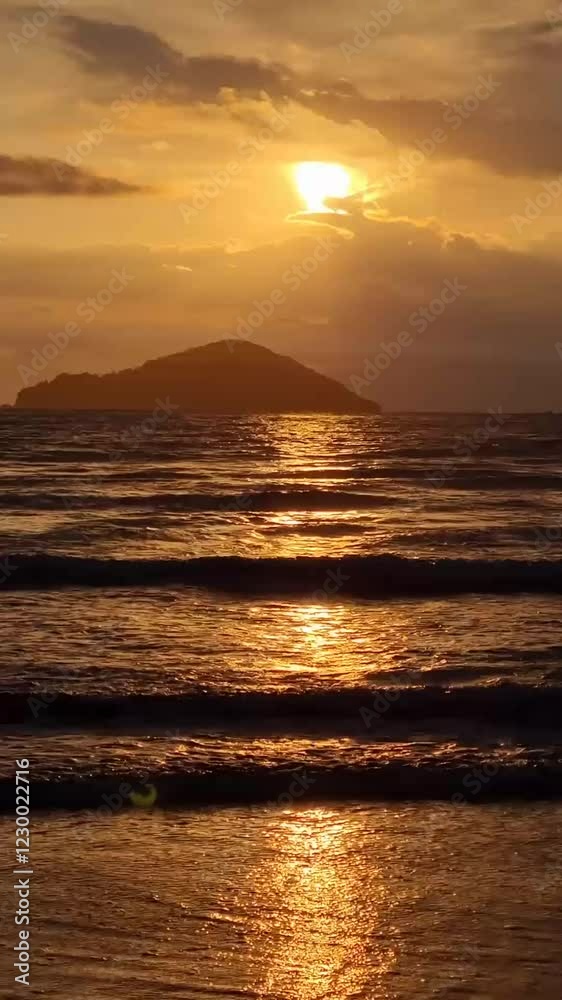 Pôr do sol na praia