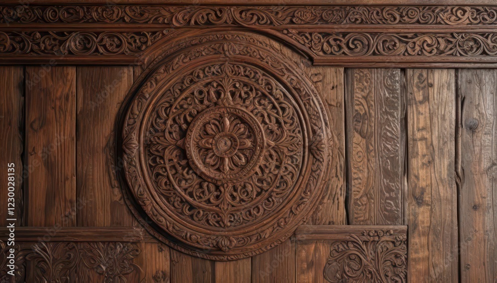 Wooden plank with intricate carvings and rustic textures , natural, wood, texture Wooden plank with intricate carvings and rustic textures , natural, wood, texture