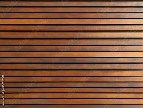 Obraz na płótnie Horizontal brown wood planks wall w salonie