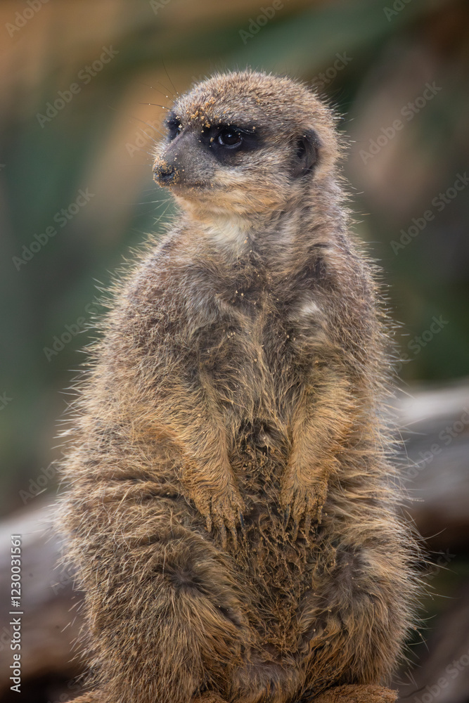 portrait d'un suricate, en gros plan portrait d'un suricate, en gros plan