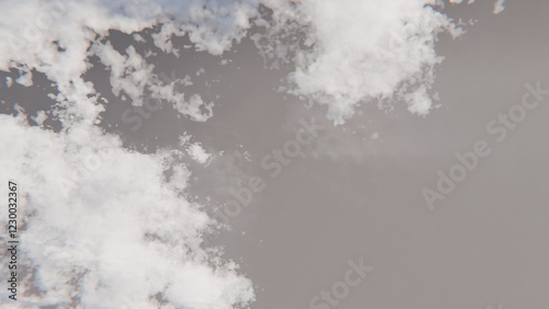 Cloudscape, aerial view, grey sky, fluffy white clouds, atmospheric perspective, background texture, website design
