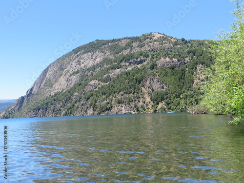 lake and mountains