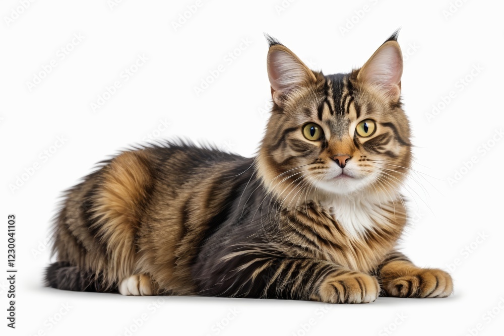 Fototapeta premium there is a cat that is laying down on the floor