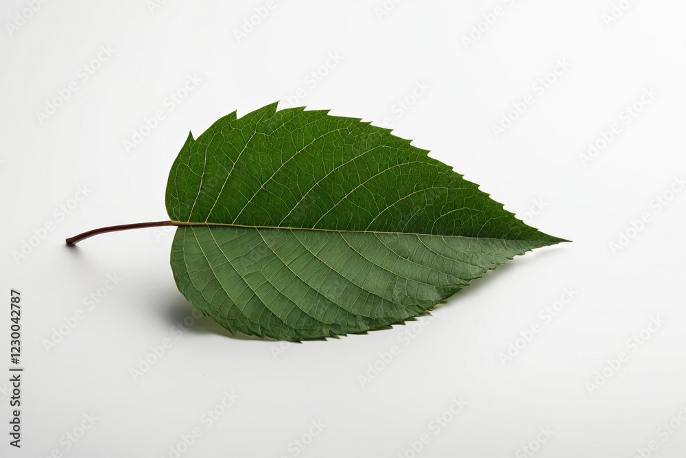 Fototapeta premium there is a leaf that is laying on the ground