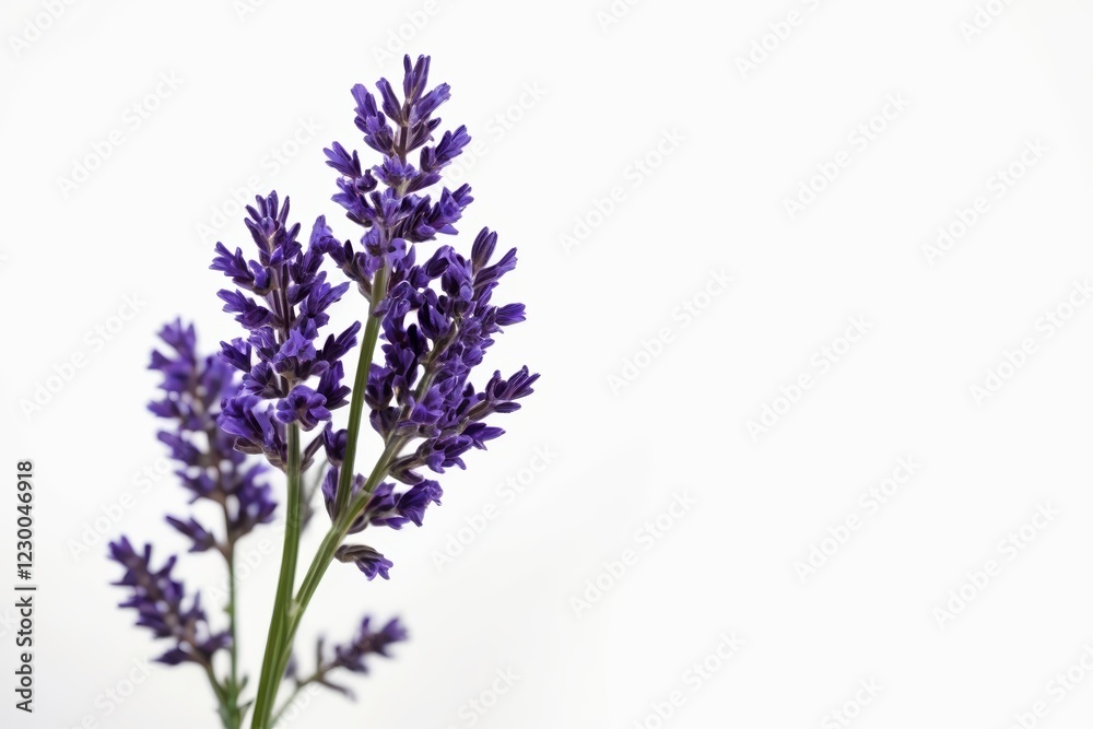 Obraz premium lavender flowers in a vase on a white background