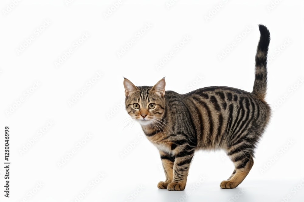 Obraz premium there is a cat that is standing on a white surface