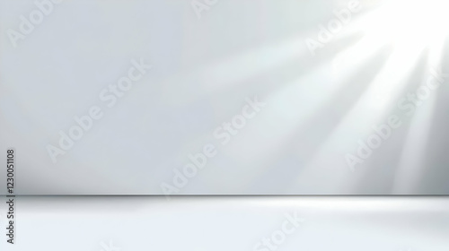 Wallpaper Mural Light rays on white studio wall. Background use Torontodigital.ca