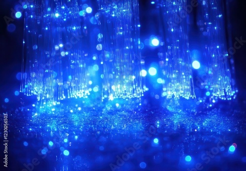 Wallpaper Mural Ethereal Blue Light Abstract Background with Soft Bokeh Effects Creating a Dreamy Atmosphere for Artistic and Creative Projects Torontodigital.ca