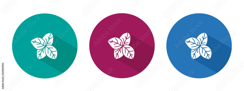Icon for leaves vector illustration in flat. Icon for leaves vector illustration in flat.