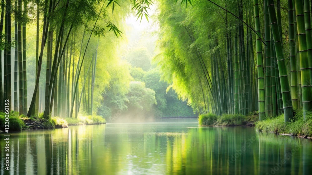 Serene water scene with bamboo and greenery, landscape, outdoor, landscape, outdoor, serene,tranquil, scenery, serenity, nature, zen Serene water scene with bamboo and greenery, landscape, outdoor, landscape, outdoor, serene,tranquil, scenery, serenity, nature, zen