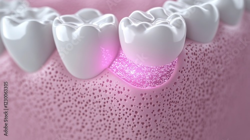 Microscopic View of Teeth and Gums: Dental Regeneration