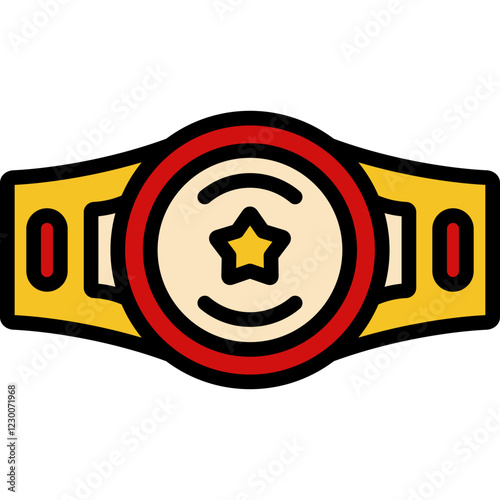 boxing winner belt icon
