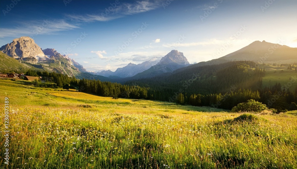 meadow in the mountains meadow in the mountains