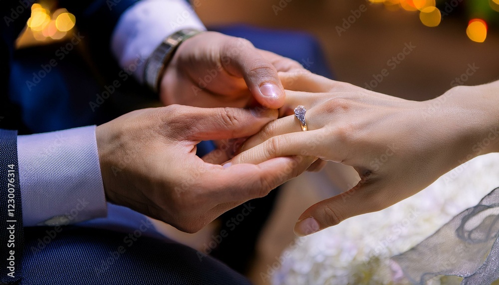 Fototapeta premium Her hands are a symbol of the bond being celebrated. 