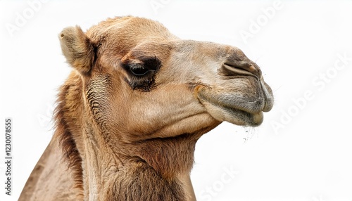 camel isolated on white background photo