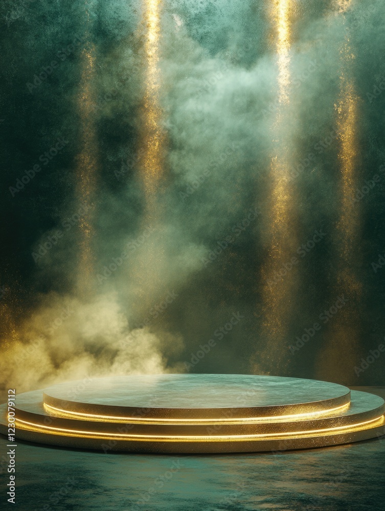 Obraz premium Mystical Underwater Setting with Lights